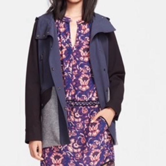 Veronica Beard Colorblock Cashmere Blend Coat 4 - Picture 2 of 6